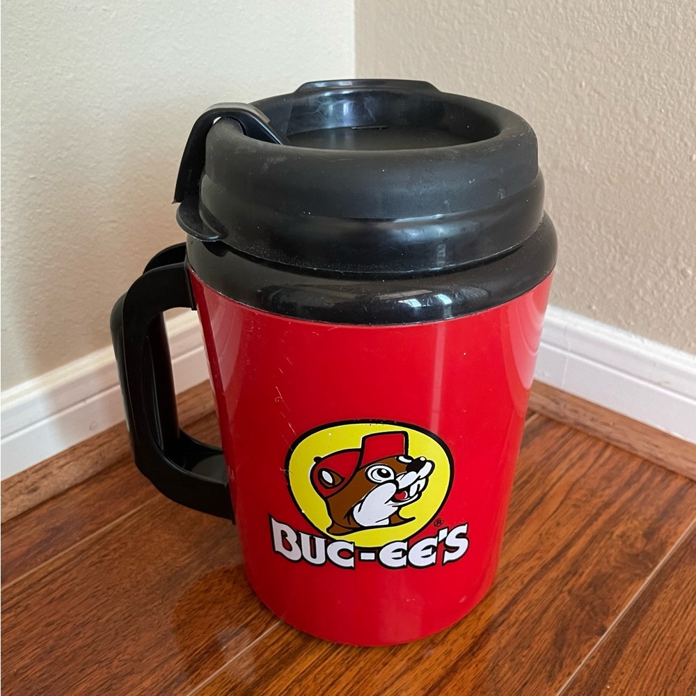 Buc-ee's Red Travel Mug - Thermo Serv Super Insulated Wide Travel Cup 52oz